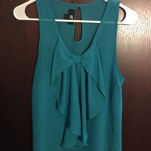 Sheer tank top blouse