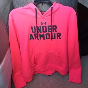 Pink Under Armour Hoodie Sweatshirt