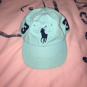 A blue Polo by Ralph Lauren baseball cap