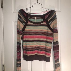 Free People multi-colored sweater