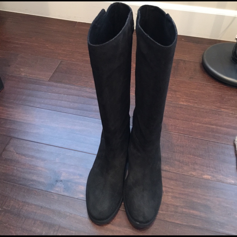 J.Crew Langston Tall Boots Black Size 8.5