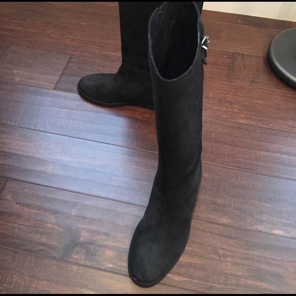 J.Crew Langston Tall Boots Black Size 8.5 - Picture 2 of 4