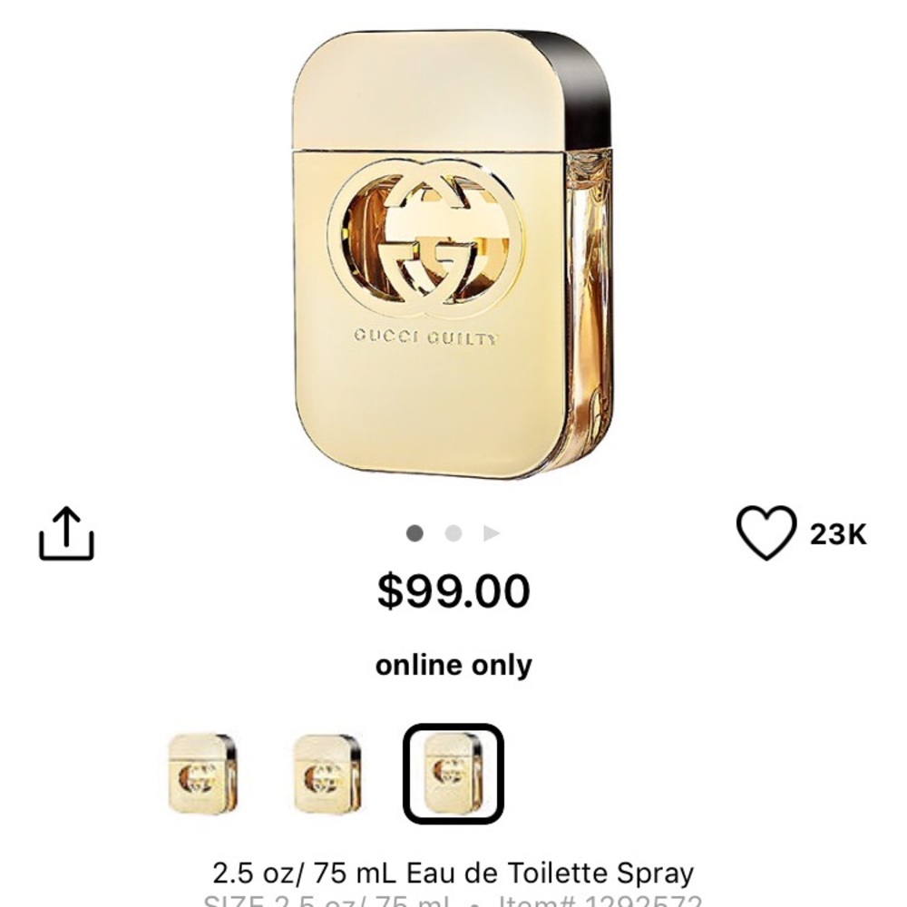 Gucci Guilty Perfume 2.5 oz.