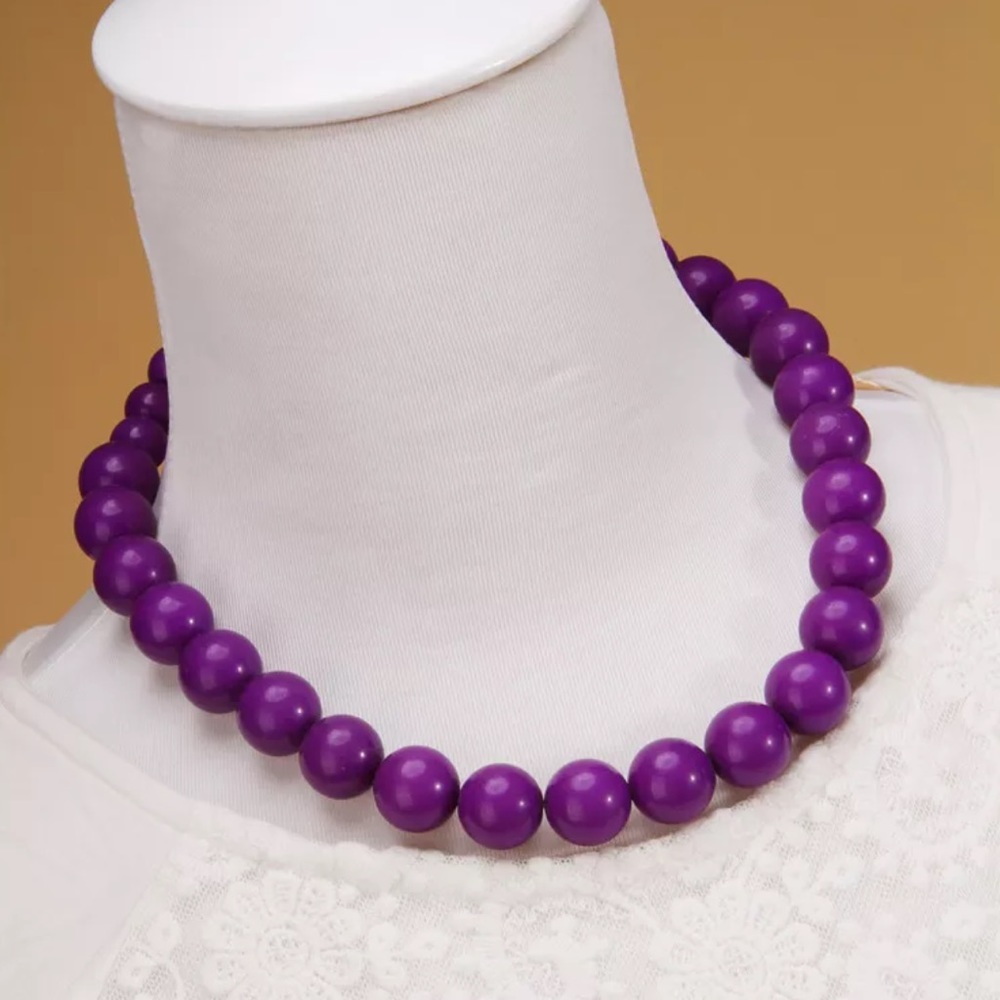 ✨New Purple Bold Beads Necklace ✨