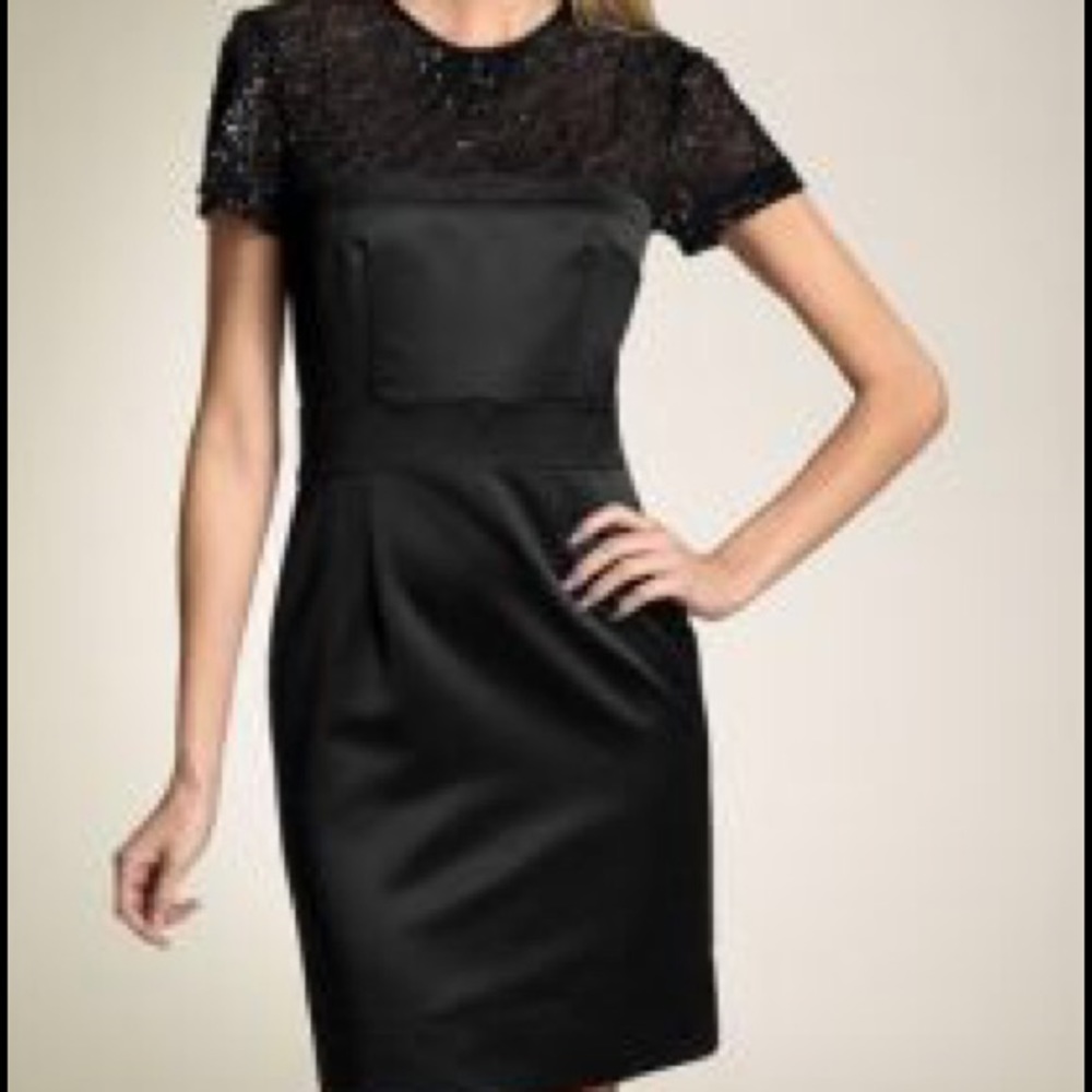Trina Turk Dali Sequin Satin Cocktail Dress NWOT 4