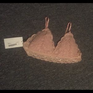 Pale pink lightly padded bralette