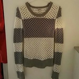 Knit striped sweater