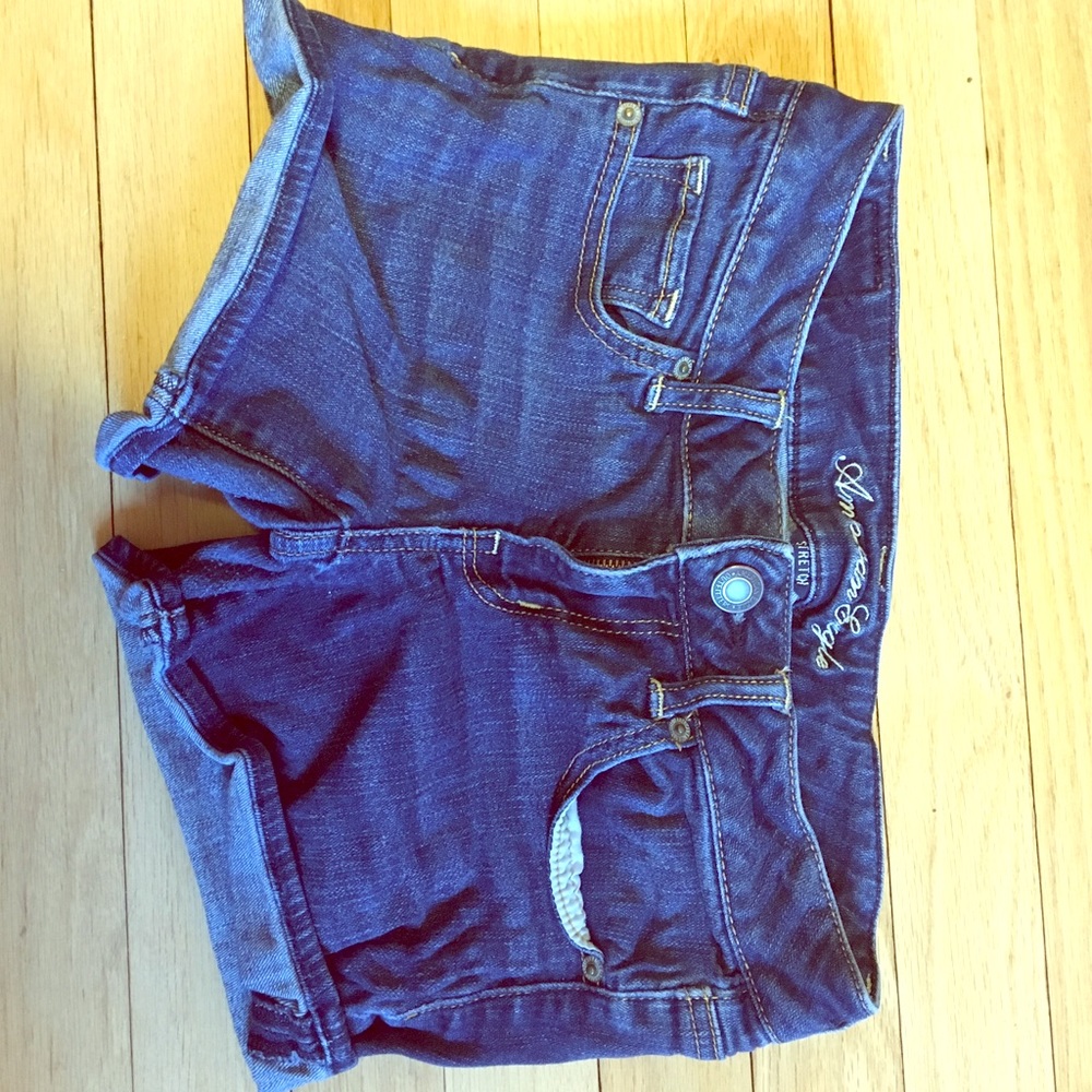 American Eagle stretch denim shorts size 4