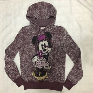 Disney Hoodie Sweatshirt Size M Minnie