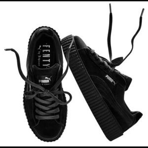 RIHANNA FENTY PUMA VELVET BLACK CREEPERS*** NWT