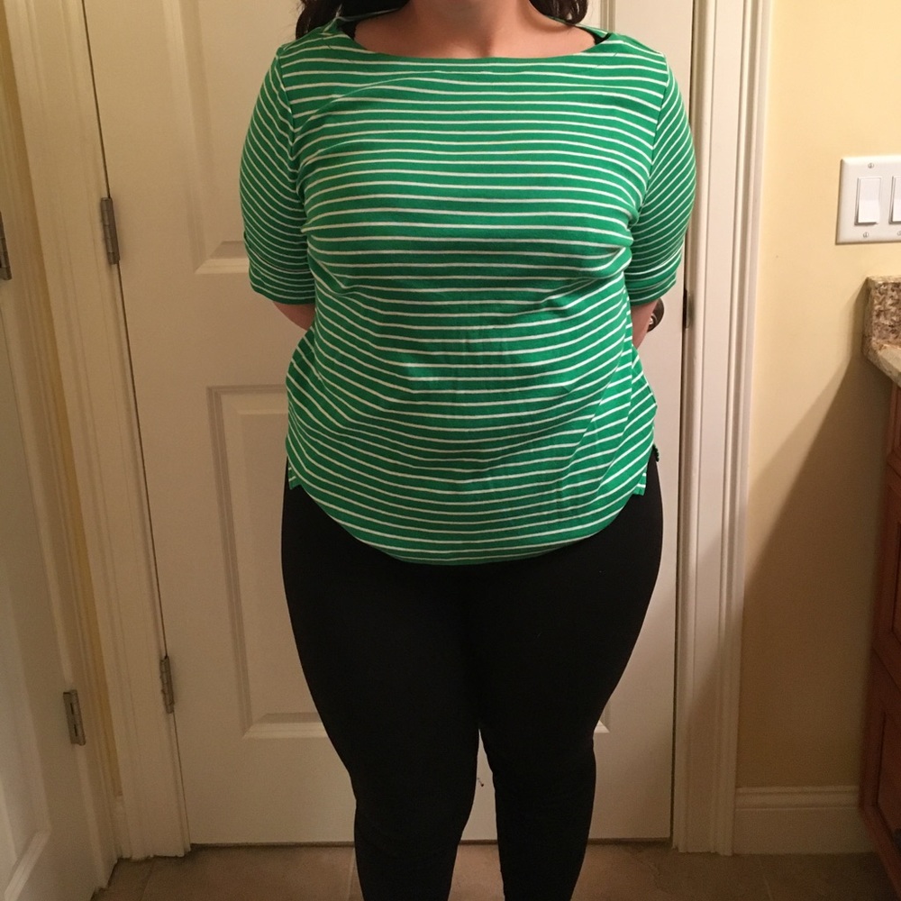 Ralph Lauren striped green top