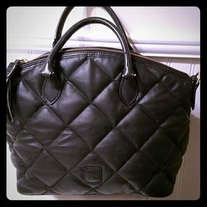 Black Quilted Leather Dooney & Bourne Handbag