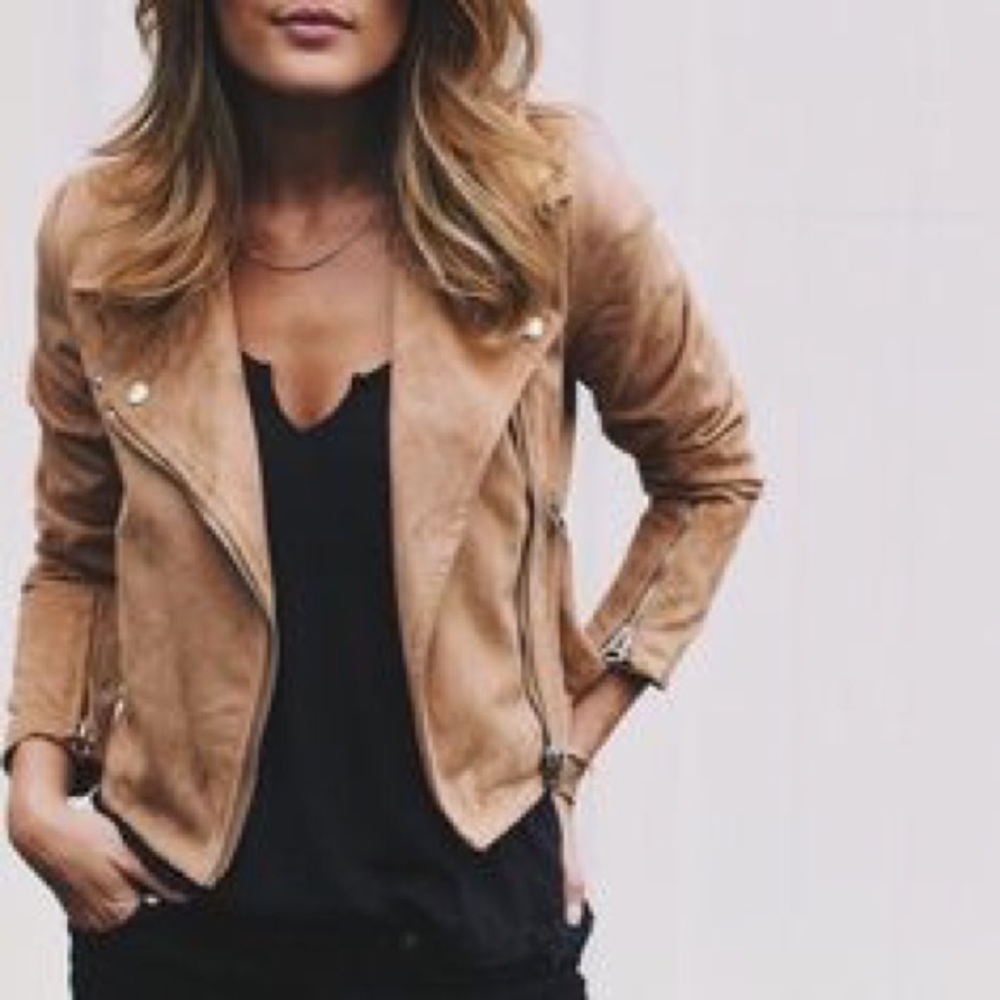 UO Vegan Suede Moto Jacket NWOT