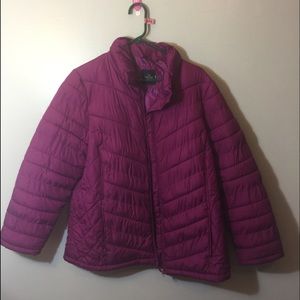 #224 Purple puffy coat