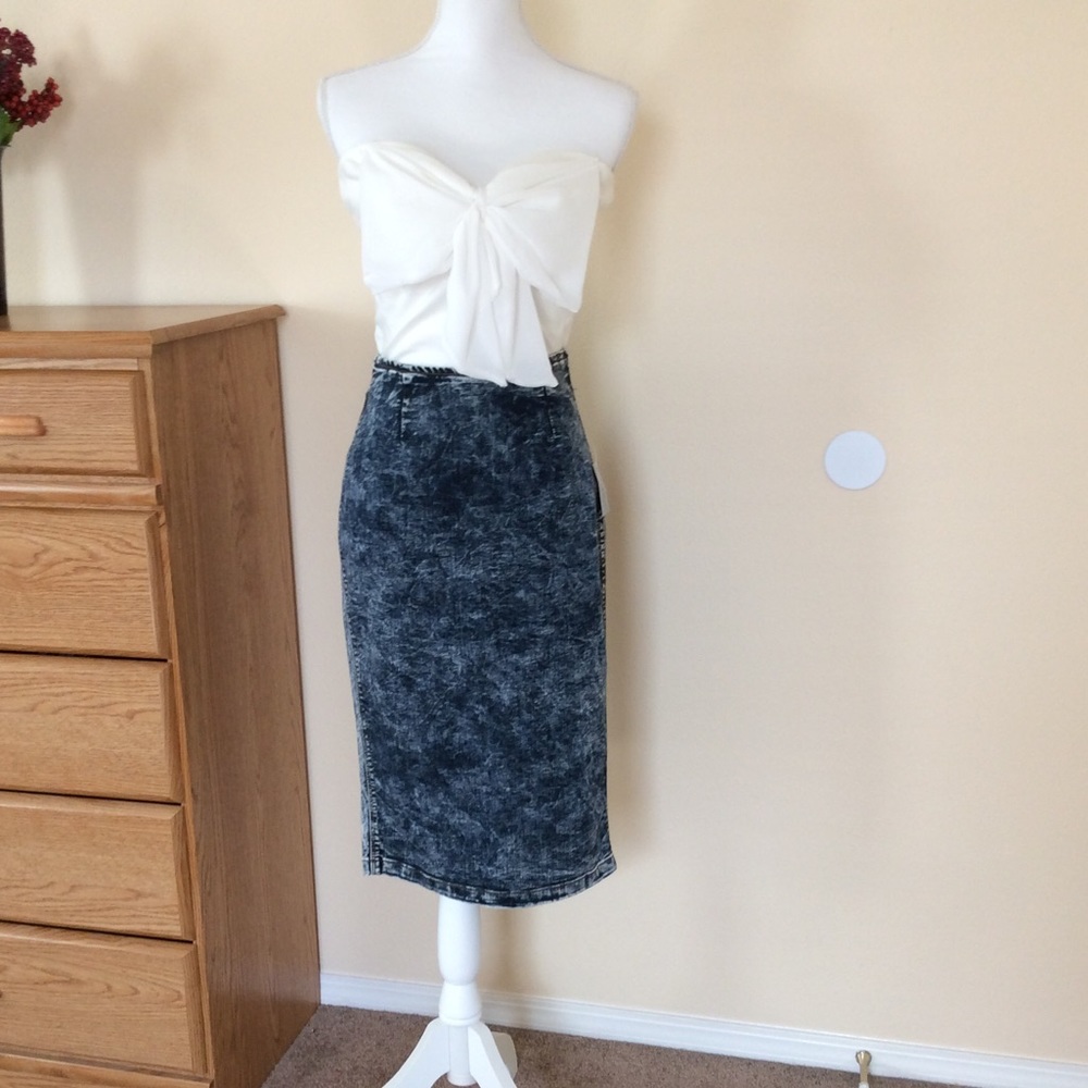 🦋Fitted Jean Pencil Skirt🦋