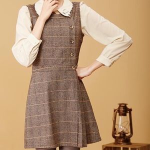 Primrose pinafore in tweed