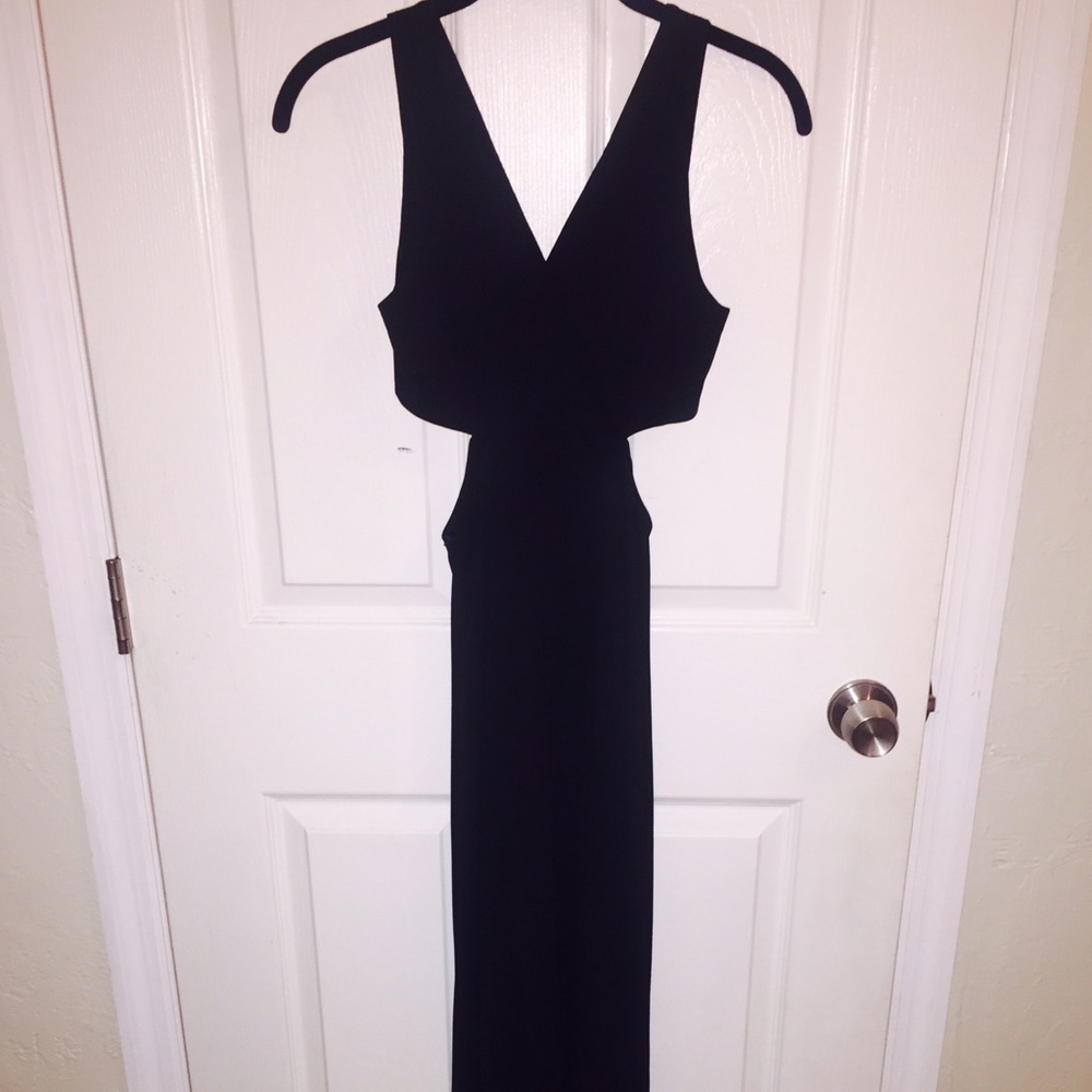 Forever21 Floor Length Black Dress