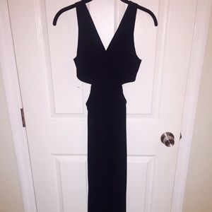 Forever21 Floor Length Black Dress