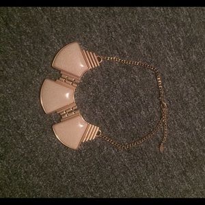 Gold statement necklace
