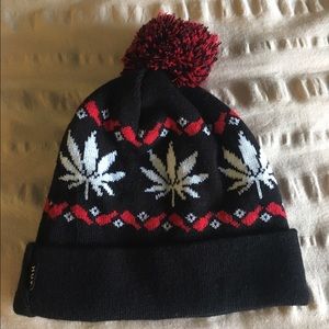 HUF plantlife pom beanie