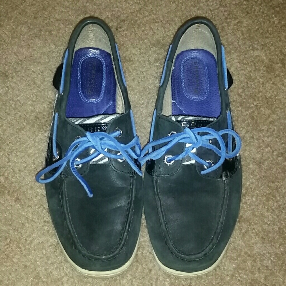Navy & Zebra Sperrys