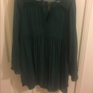 Gorgeous Dark Green Long Sleeve Dress!