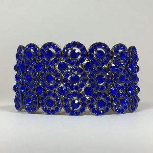 🚎Bundy Bracelet - Grey with Blue Crystals