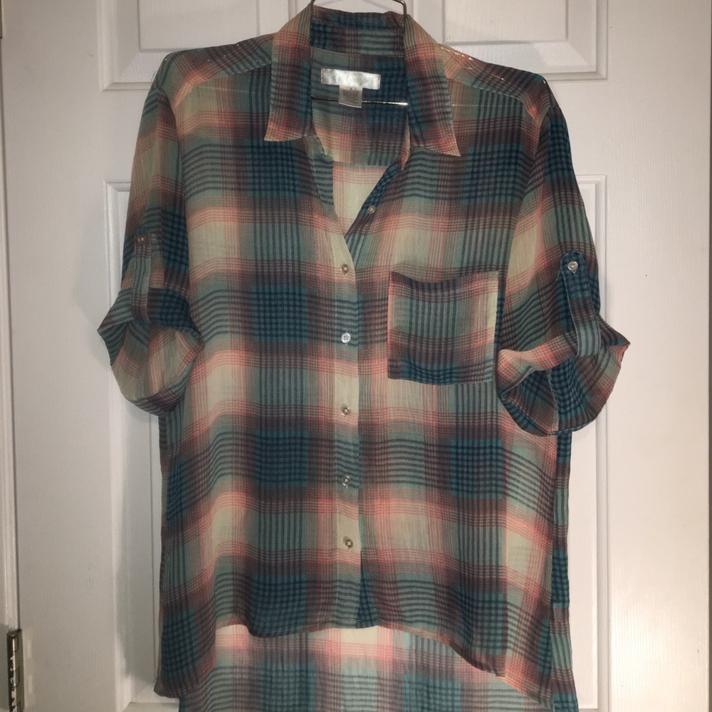 Band of Gypsies plaid blouse