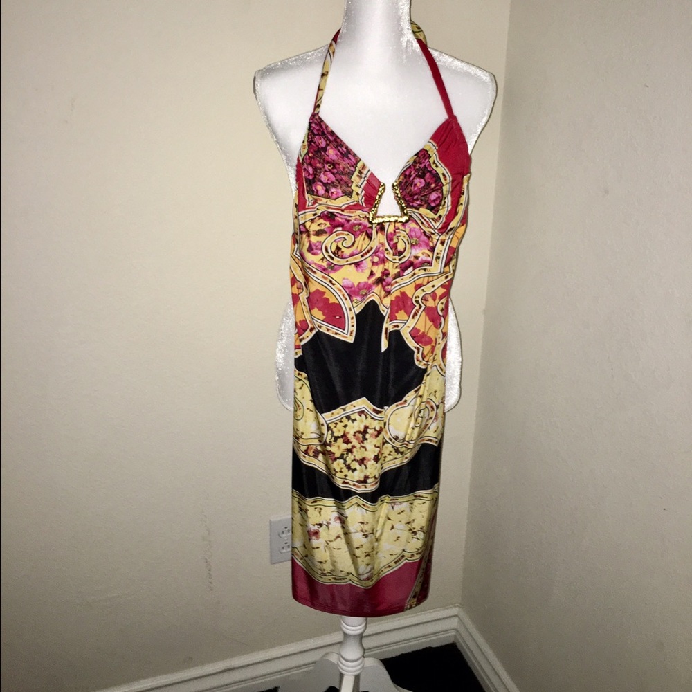 Roberto Cavalli halter top dress