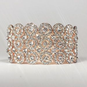 🍧Bundy Bracelet - Rose Gold with Clear Crystals