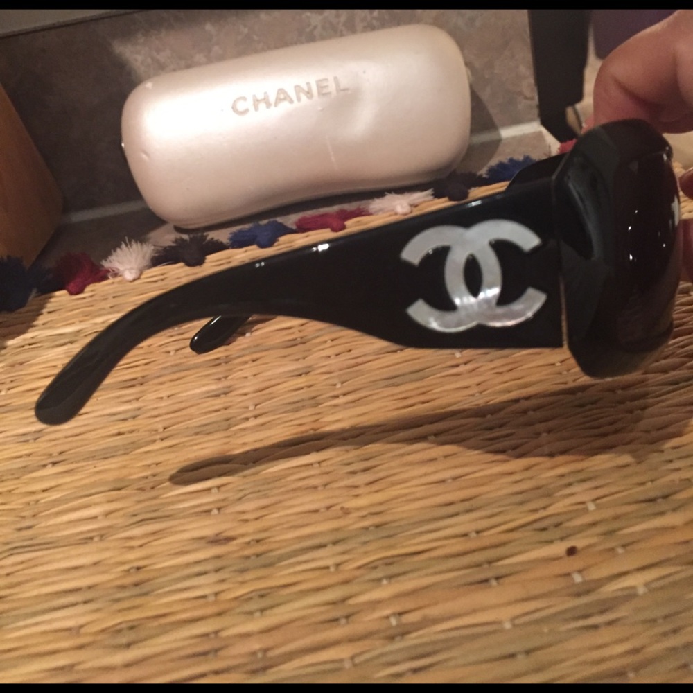 Chanel mother of pearl sunglasses
