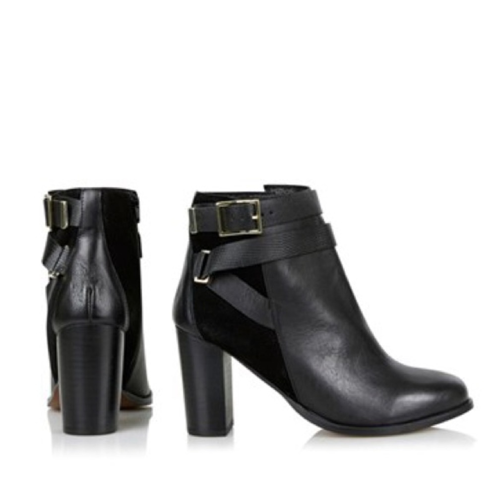 Topshop Harper Buckle Ankle Boots / Booties