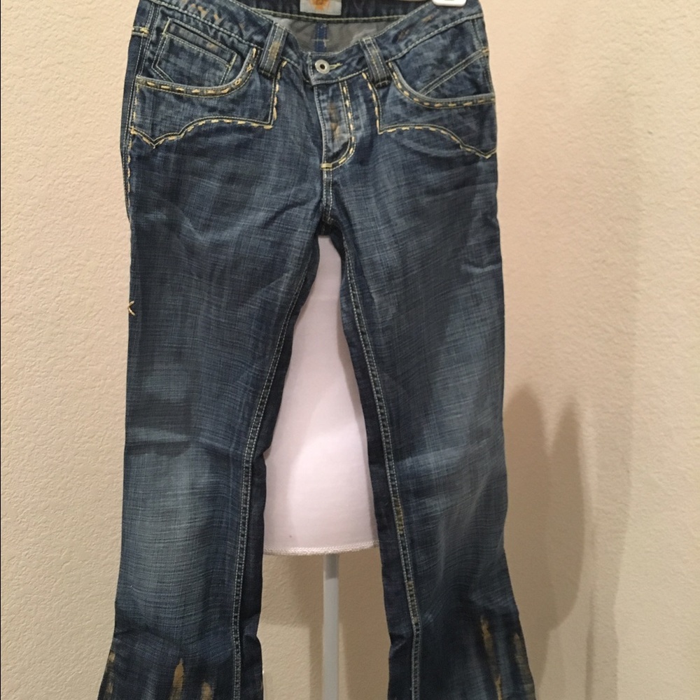 Antik Denim 26 embroidered jeans