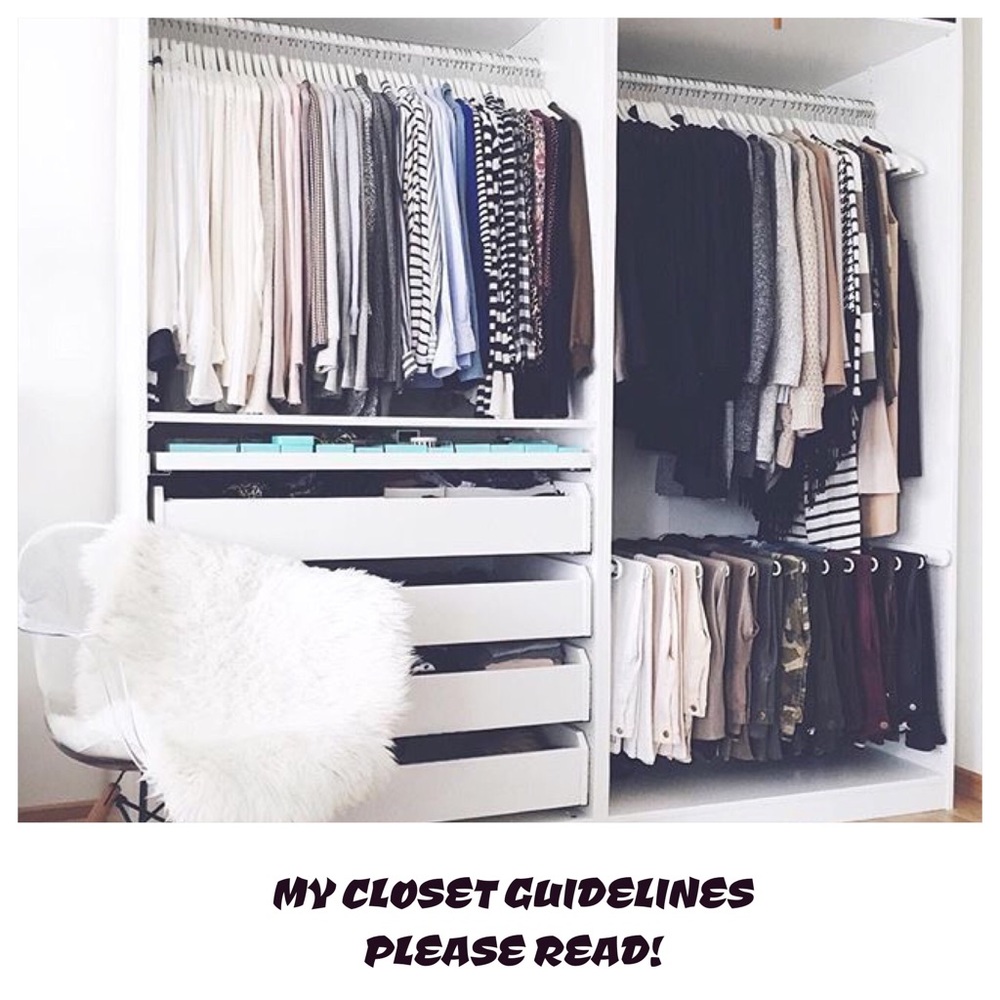 💞My Closet Guidelines/Please Read/Respect💞TY💞