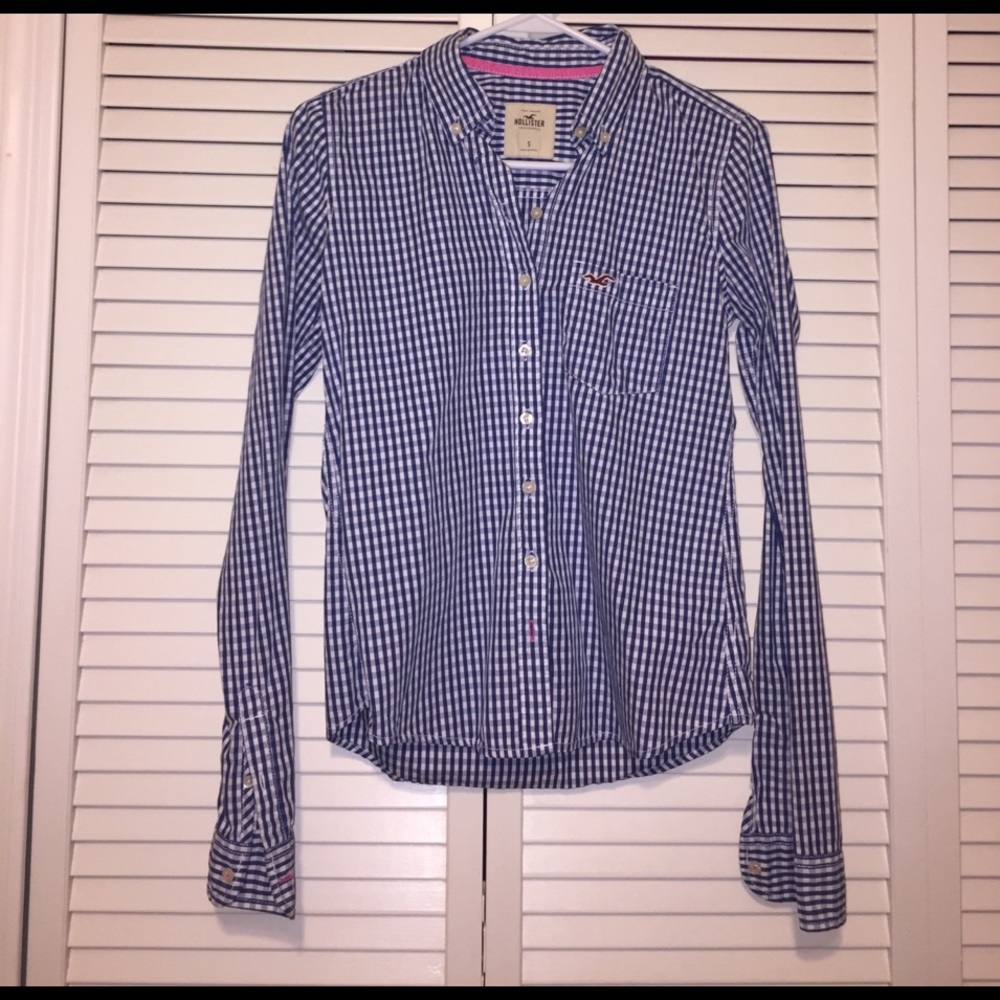 Button down plaid shirt