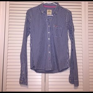 Button down plaid shirt