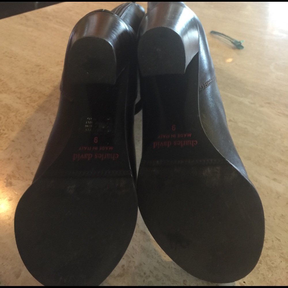 Charles David Riding Boots - Picture 4 of 10