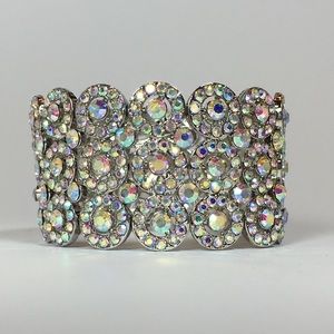 🎨Bundy Bracelet - Silver and AB Aurora Borealis