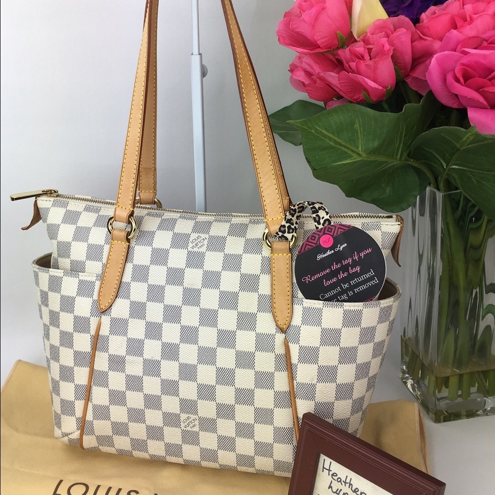 Authentic Louis Vuitton Damier Azur Totally PM