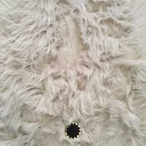 House of Harlow sunburst pendant w/ black leather