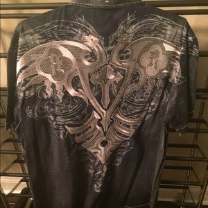 Buckle brand button up short sleeve