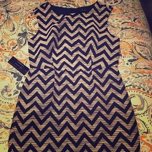 Chevron print dress