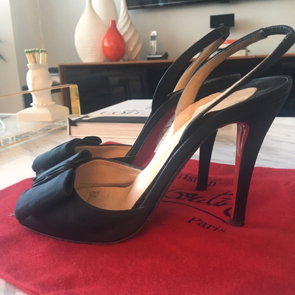 Christian Louboutin Jolie Noeud Slingback Heels