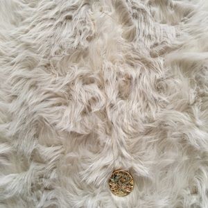 House of Harlow sunburst pendant w/ abalone shell