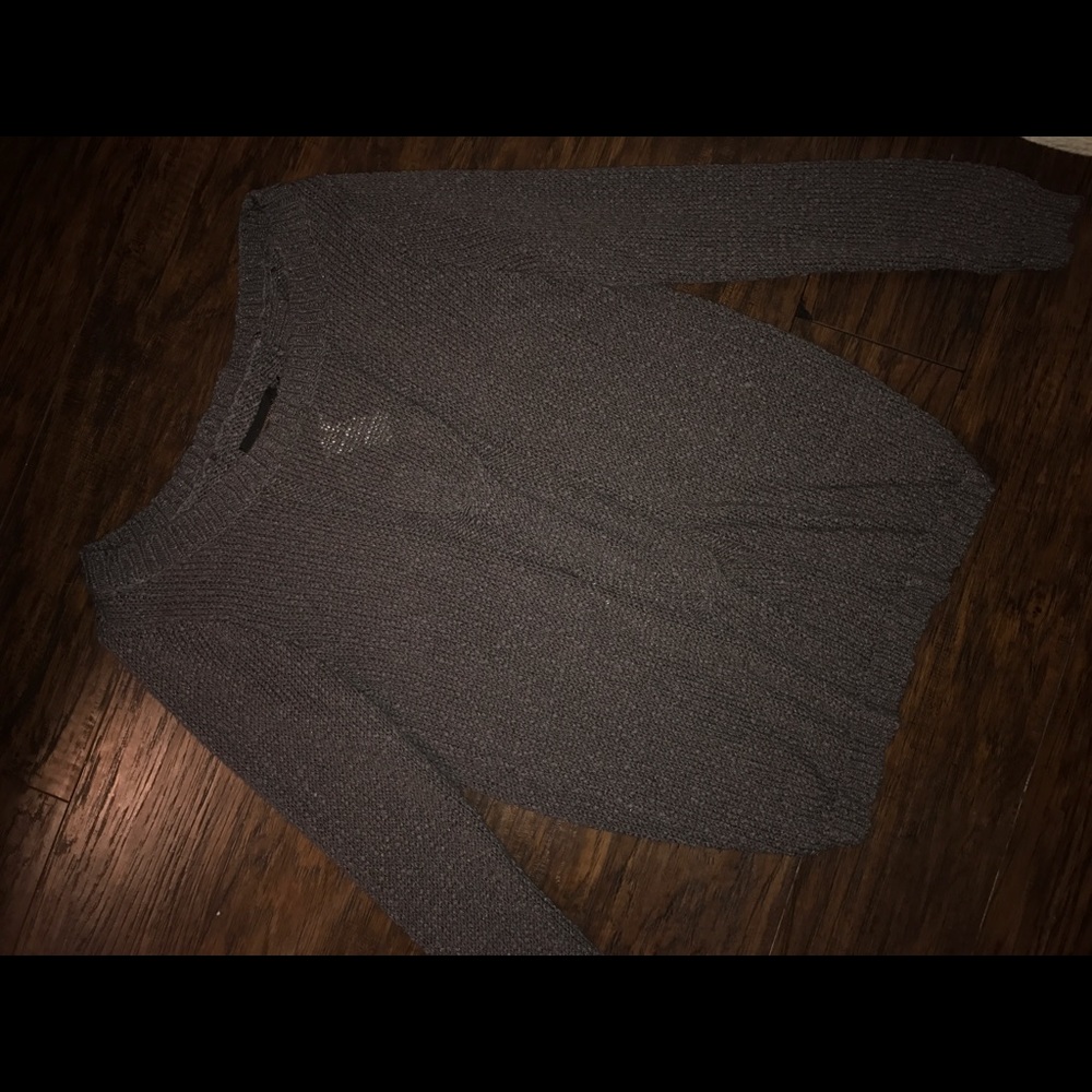 Soft Gray Knit Sweater