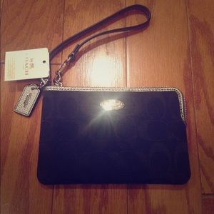 Black Coach Wristlet