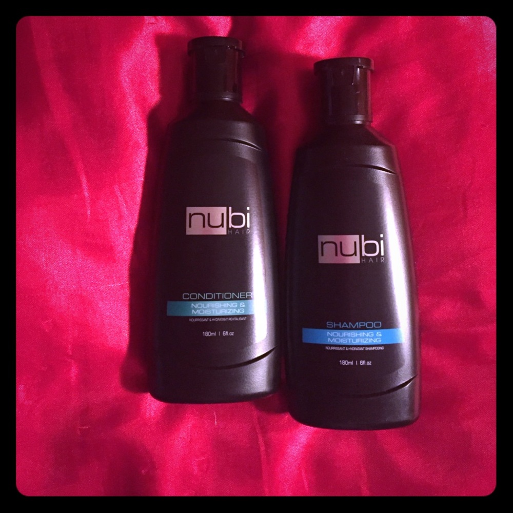 Nubi conditioner and shampoo