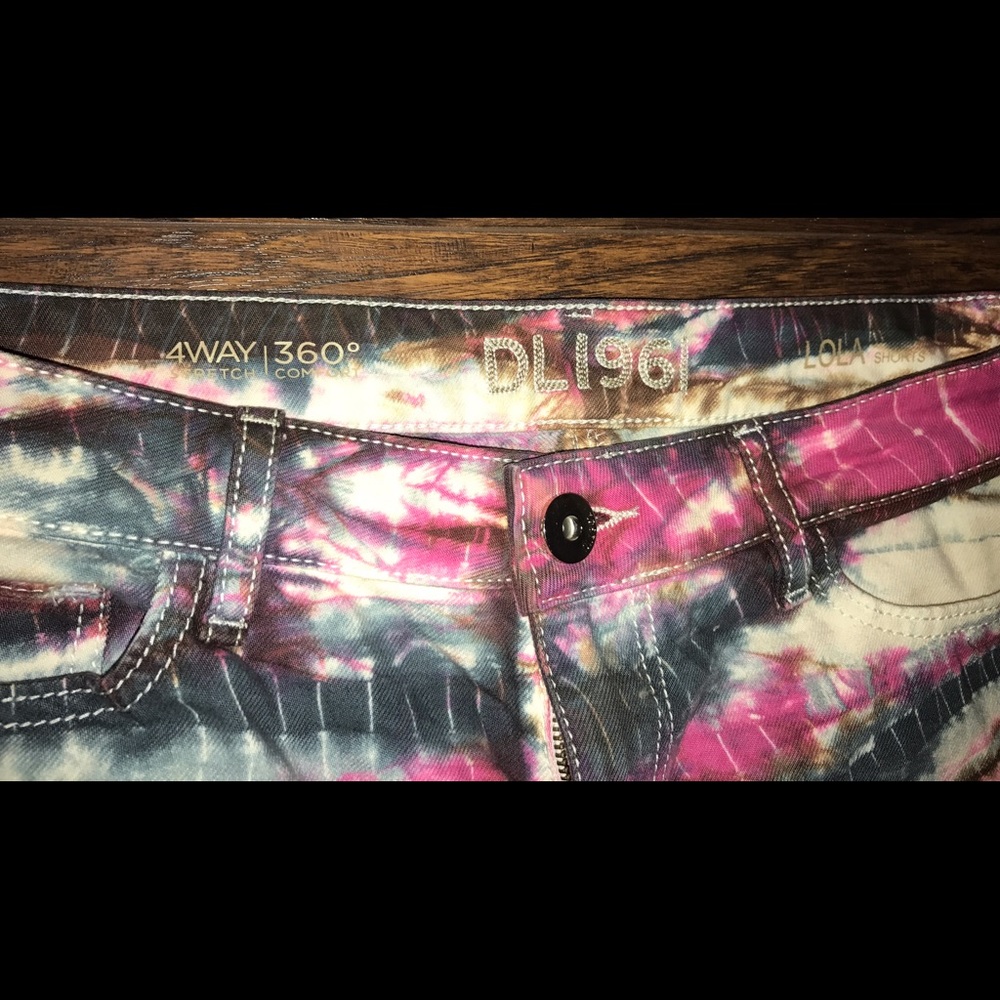 DL1961 Denim Tie-Dye Shorts