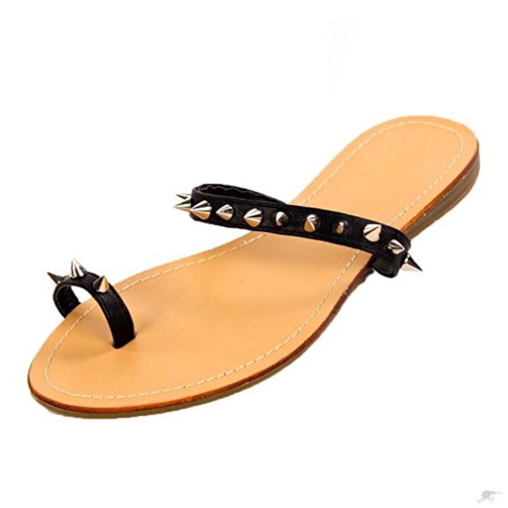 Black SPIKED Rockstar Sandal