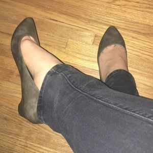 Grey Kitten Heel "Flats"